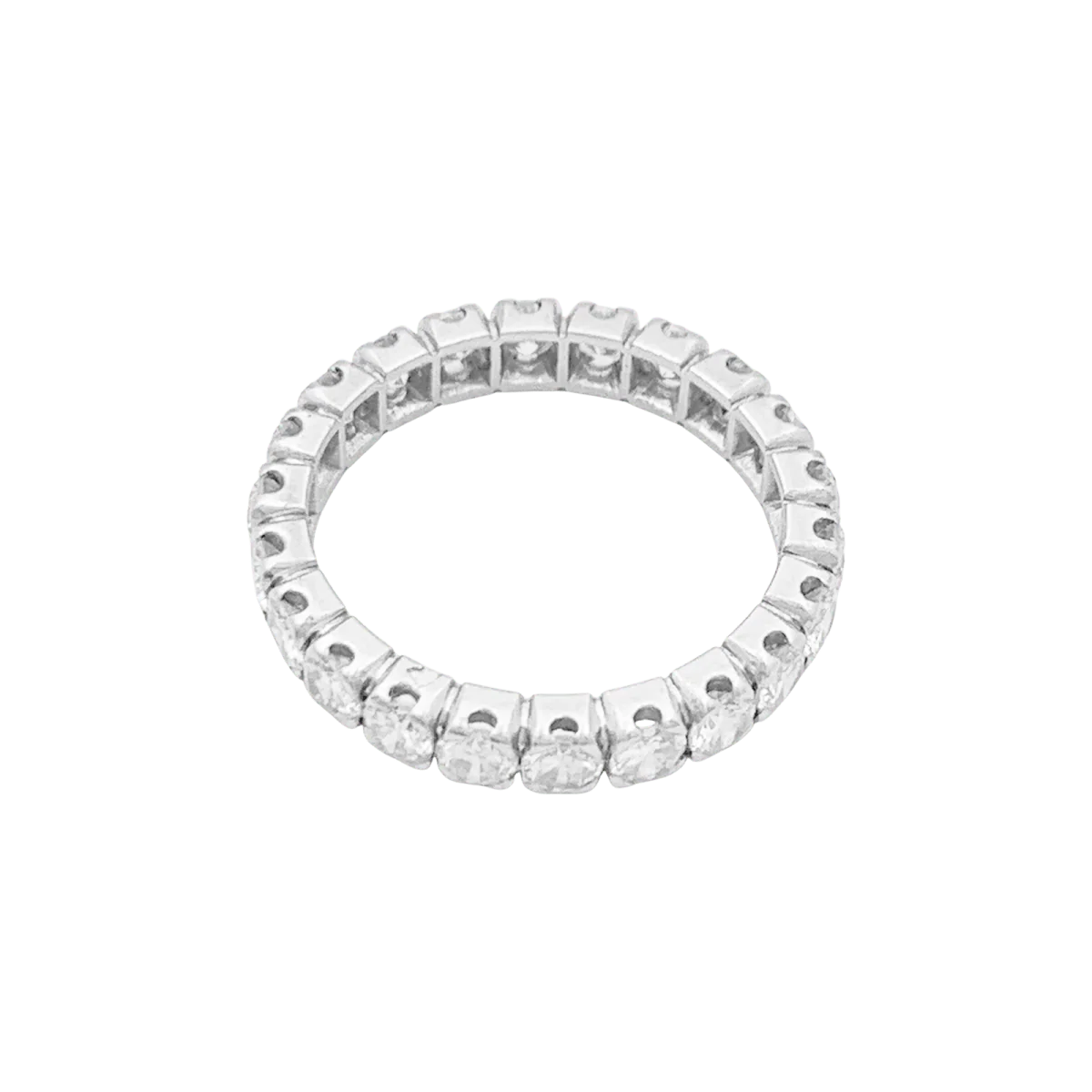 Bague Alliance en platine et diamants - Image 3