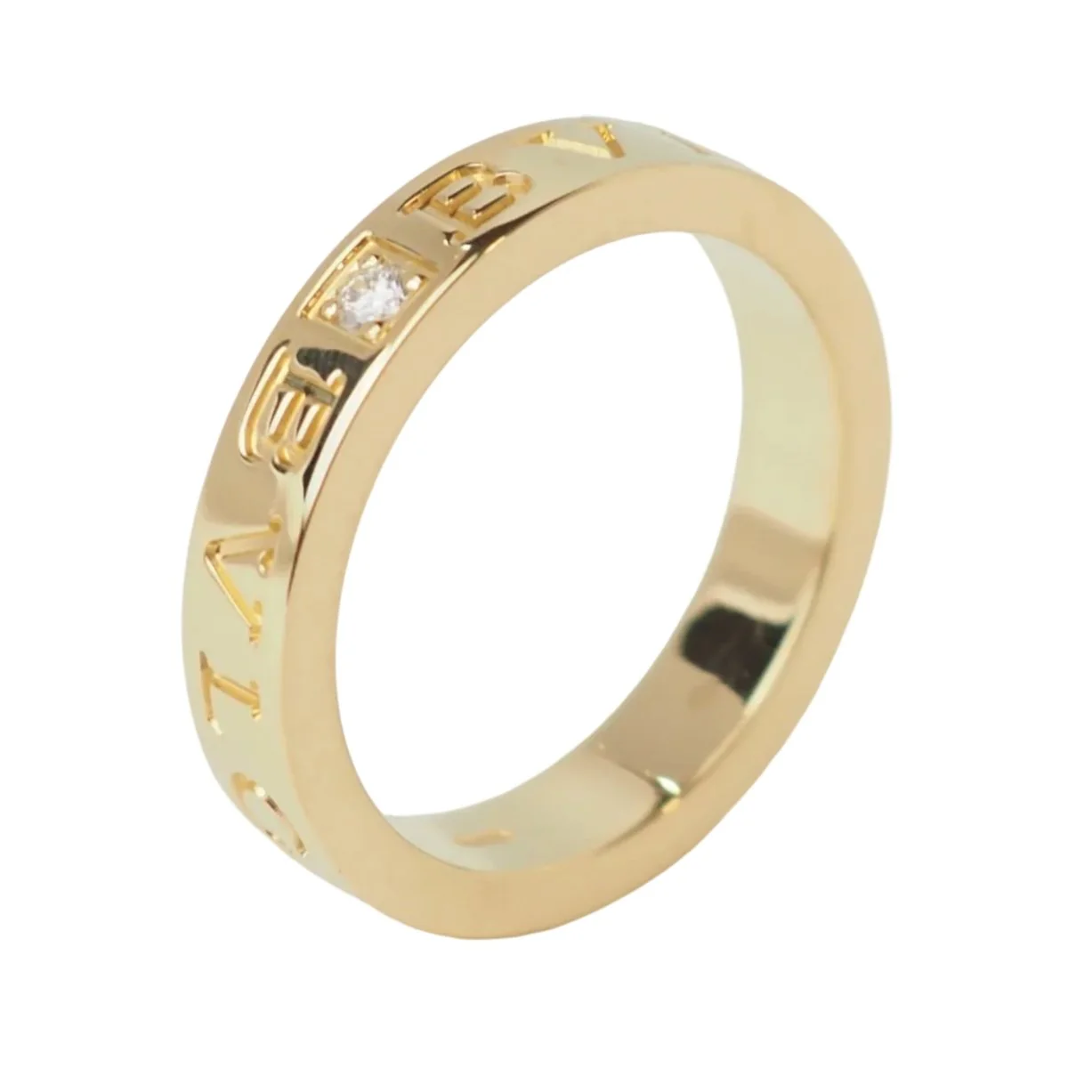 Bague Alliance BULGARI "B.Zéro1" en or jaune et diamant - Image 3