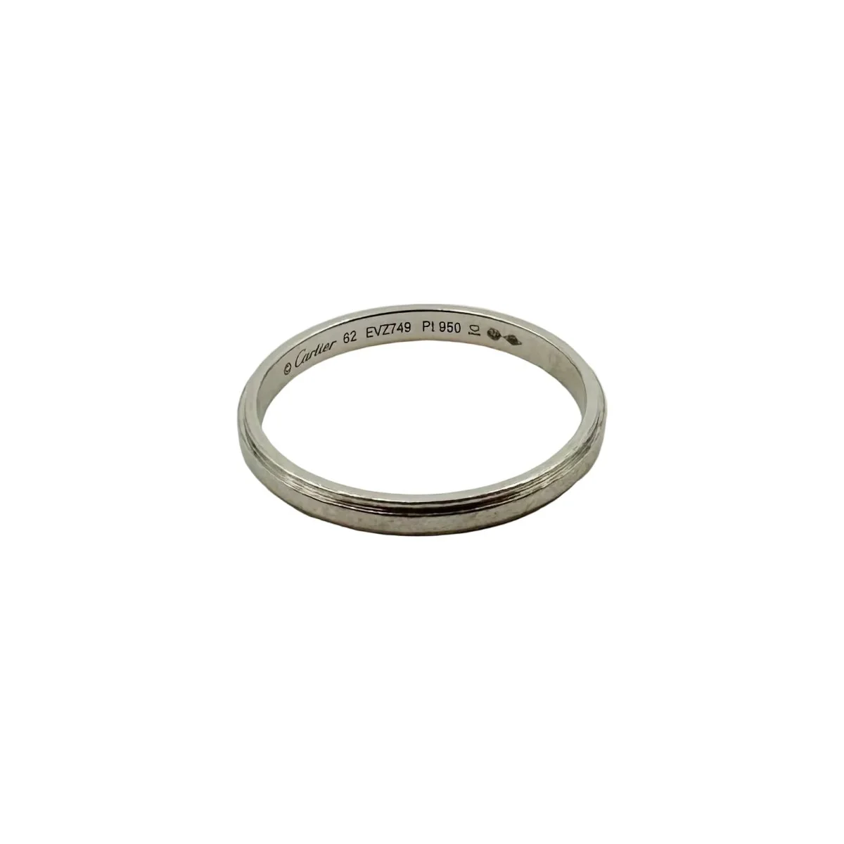 Bague Alliance CARTIER "Cartier d'Amour" en platine - Image 3