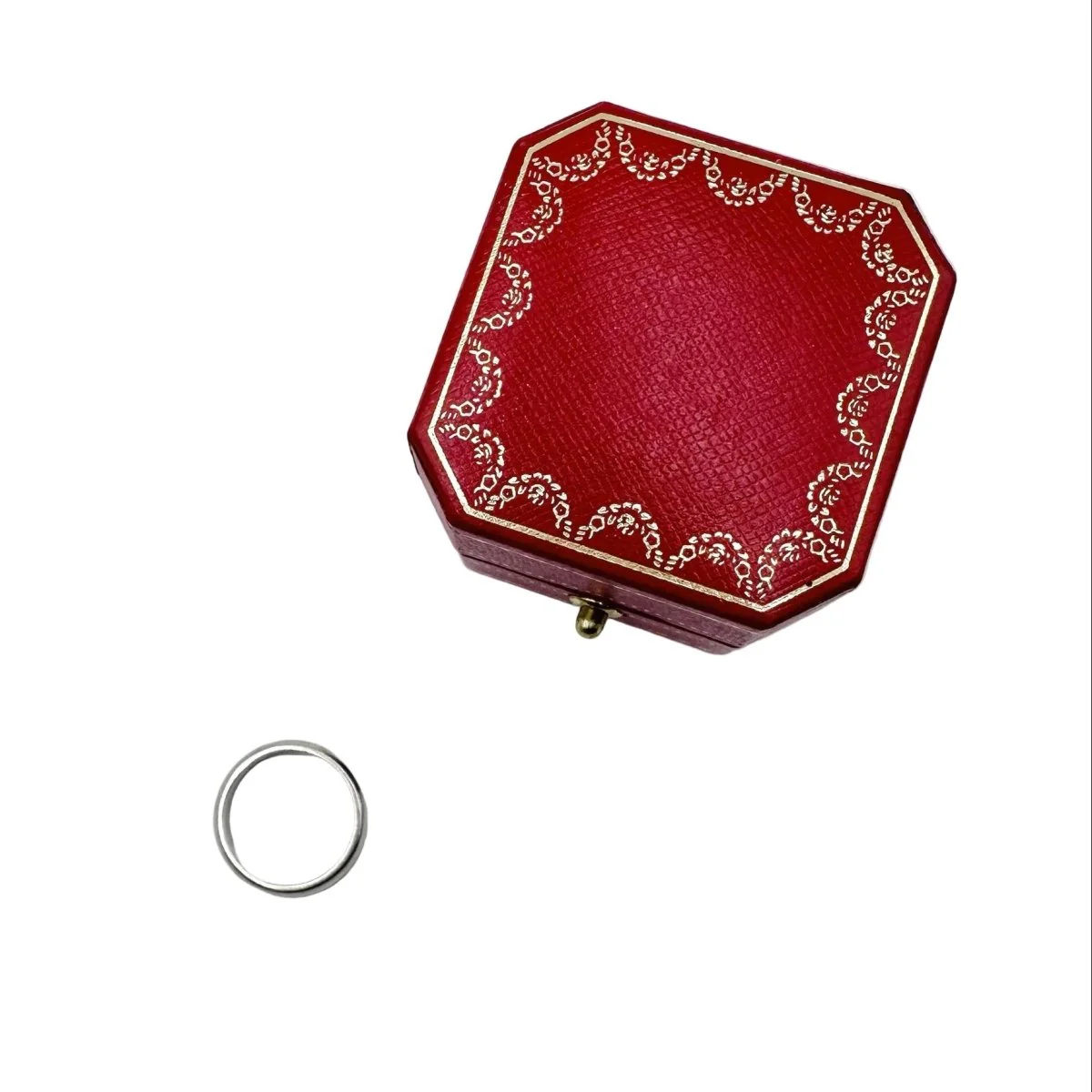 Bague Alliance CARTIER en platine - Image 3