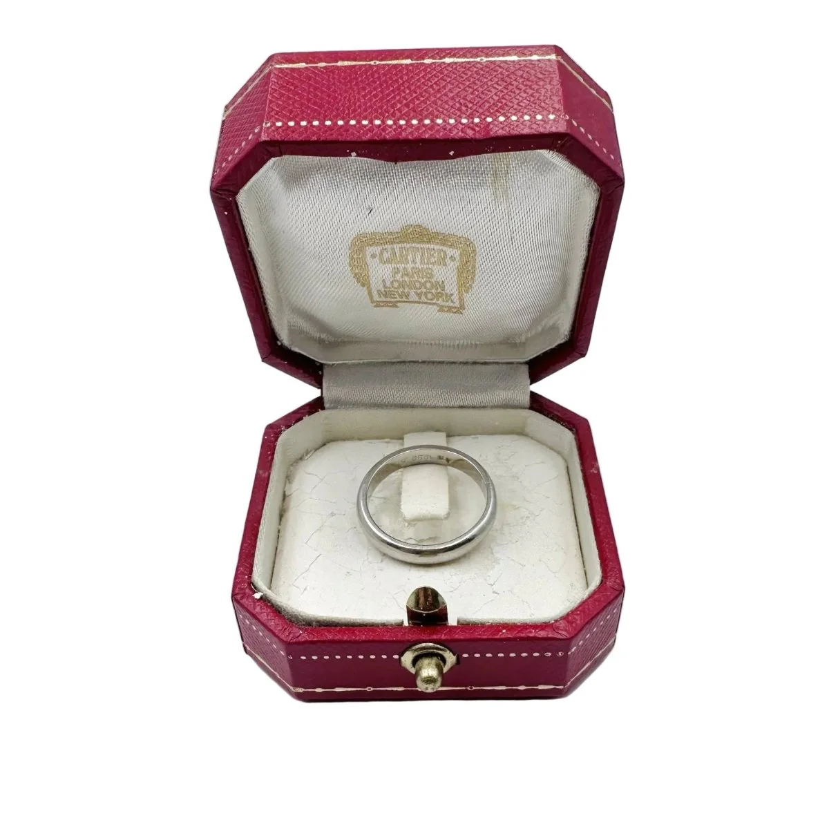 Bague Alliance CARTIER en platine - Image 4
