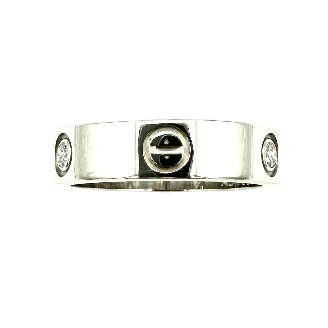Bague Alliance CARTIER "Love" en or blanc et diamants