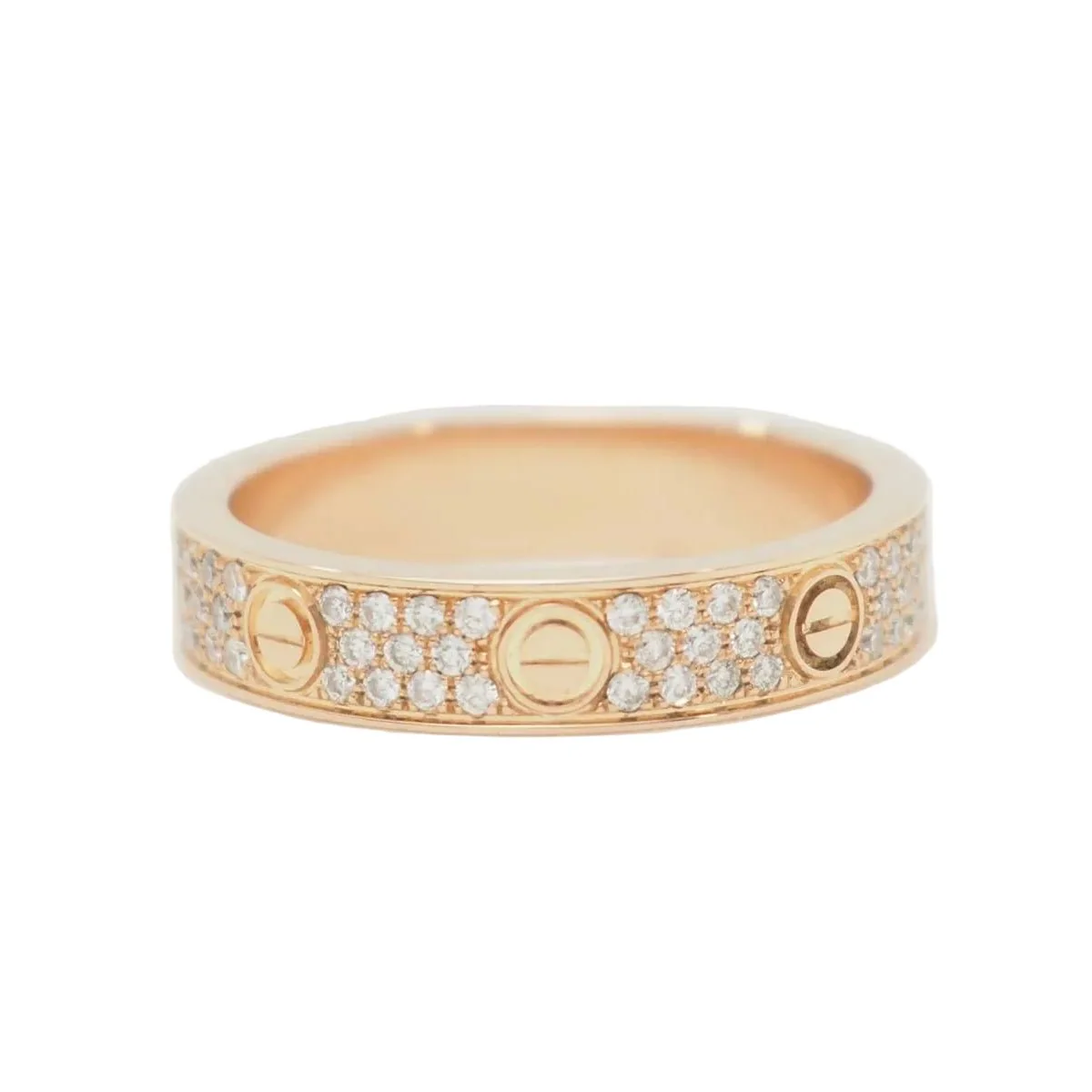 Bague Alliance CARTIER "Love PM" en or rose et diamants