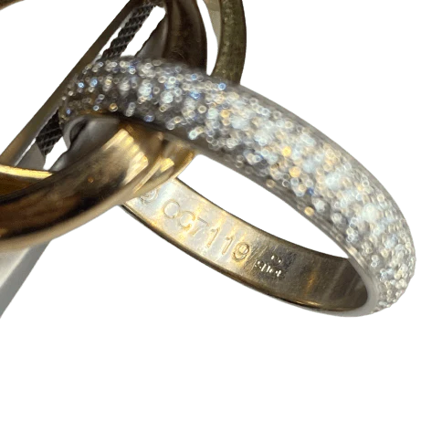 Bague Alliance CARTIER "Trinity" en or blanc, or jaune, or rose et diamants - Image 5