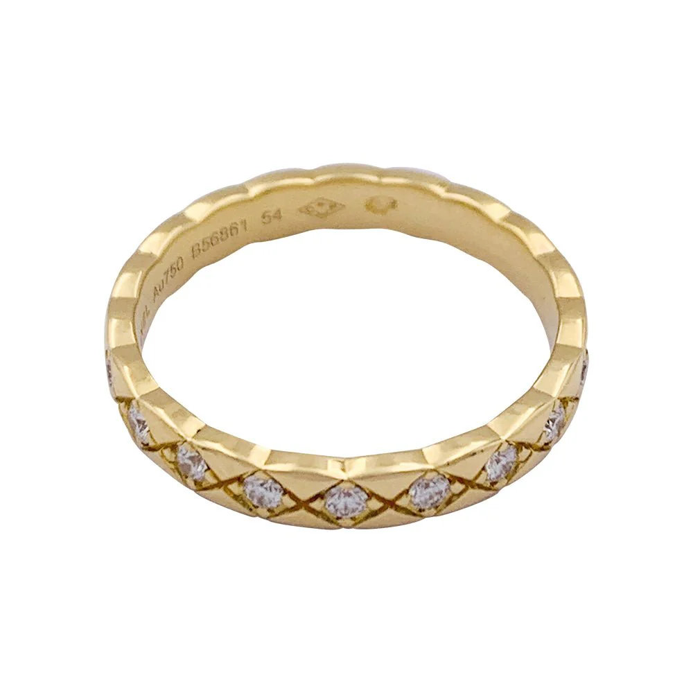 Alliance CHANEL "Coco Crush" en or jaune et diamants - Image 3
