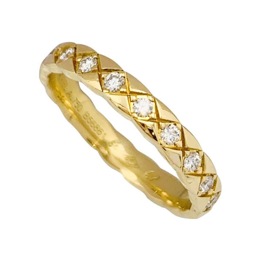 Alliance CHANEL "Coco Crush" en or jaune et diamants - Image 4