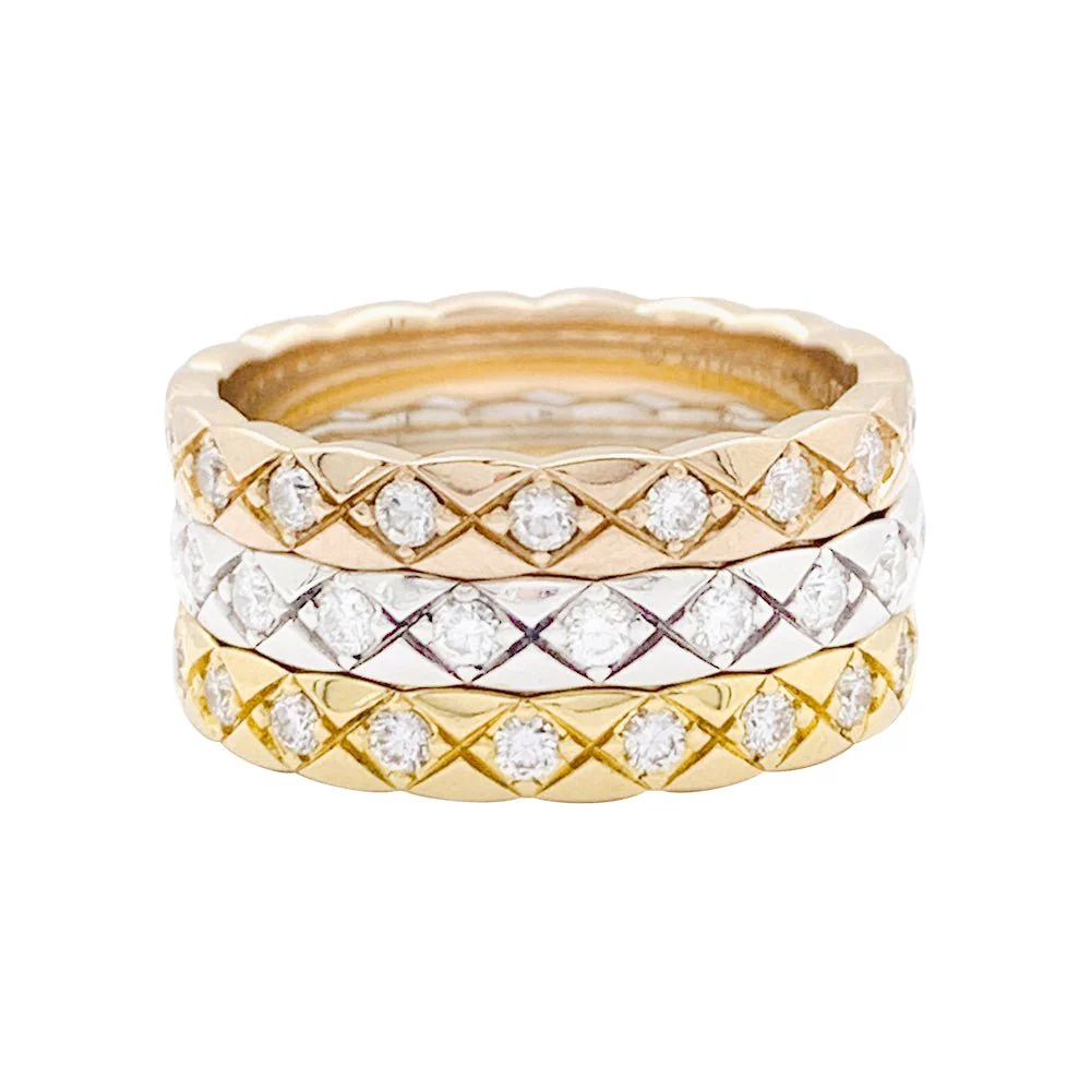 Alliance CHANEL "Coco Crush" en or jaune et diamants - Image 5