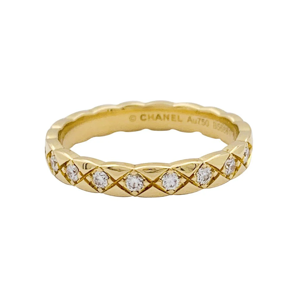 Alliance CHANEL "Coco Crush" en or jaune et diamants - Image 6