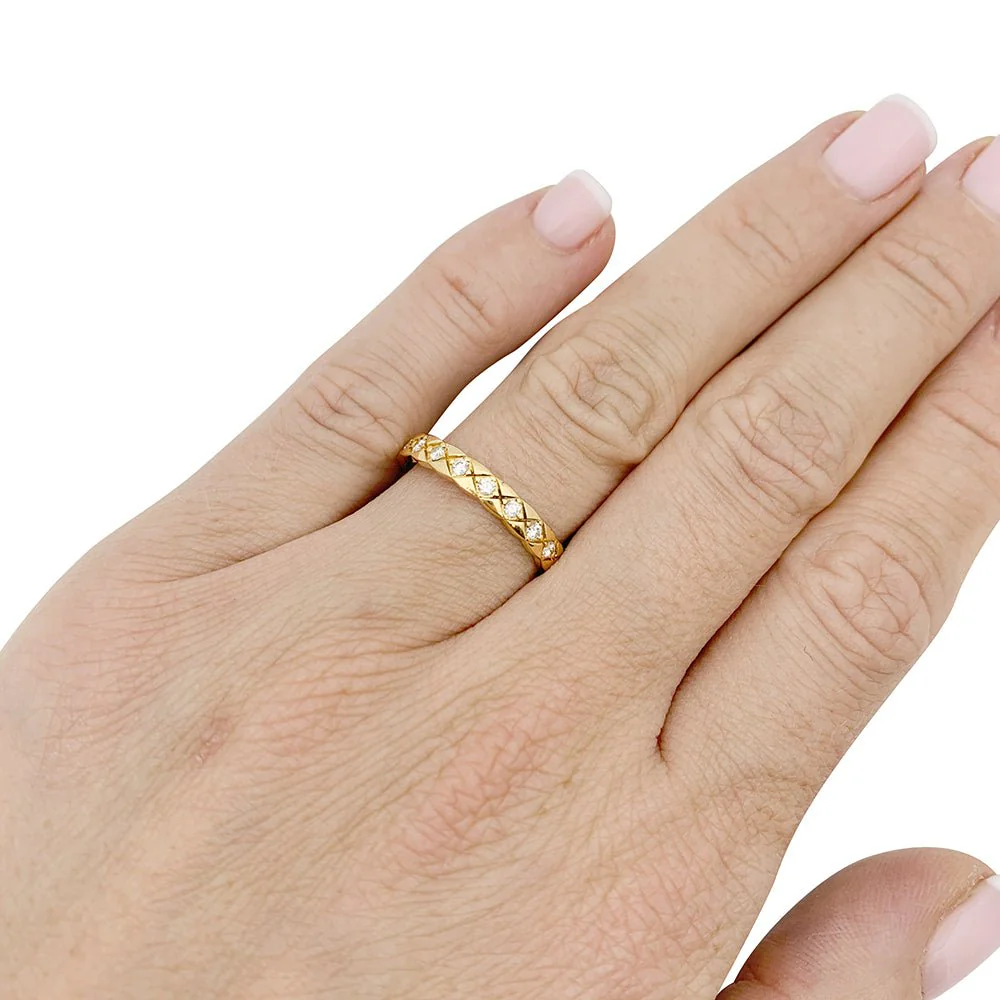 Alliance CHANEL "Coco Crush" en or jaune et diamants - Image 7