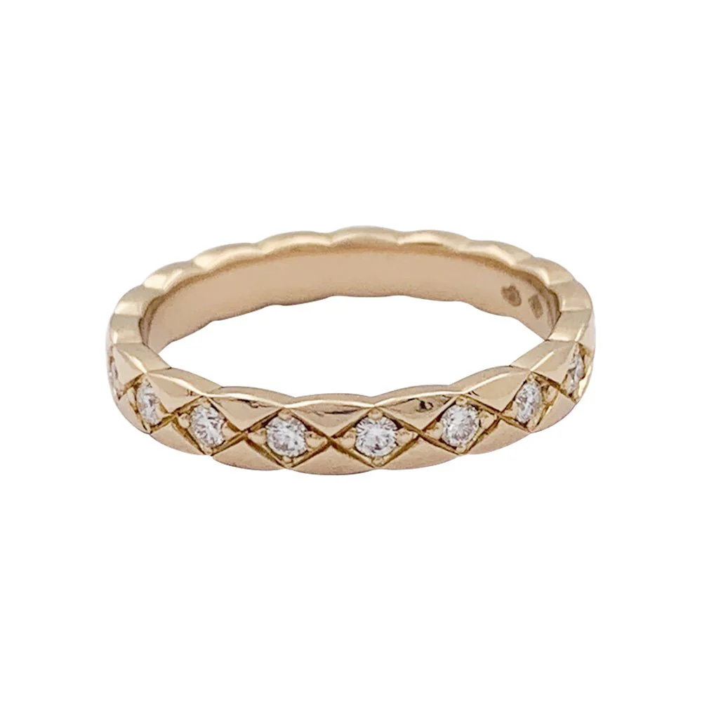 Alliance CHANEL, "Coco Crush" en or rose et diamants. - Image 3
