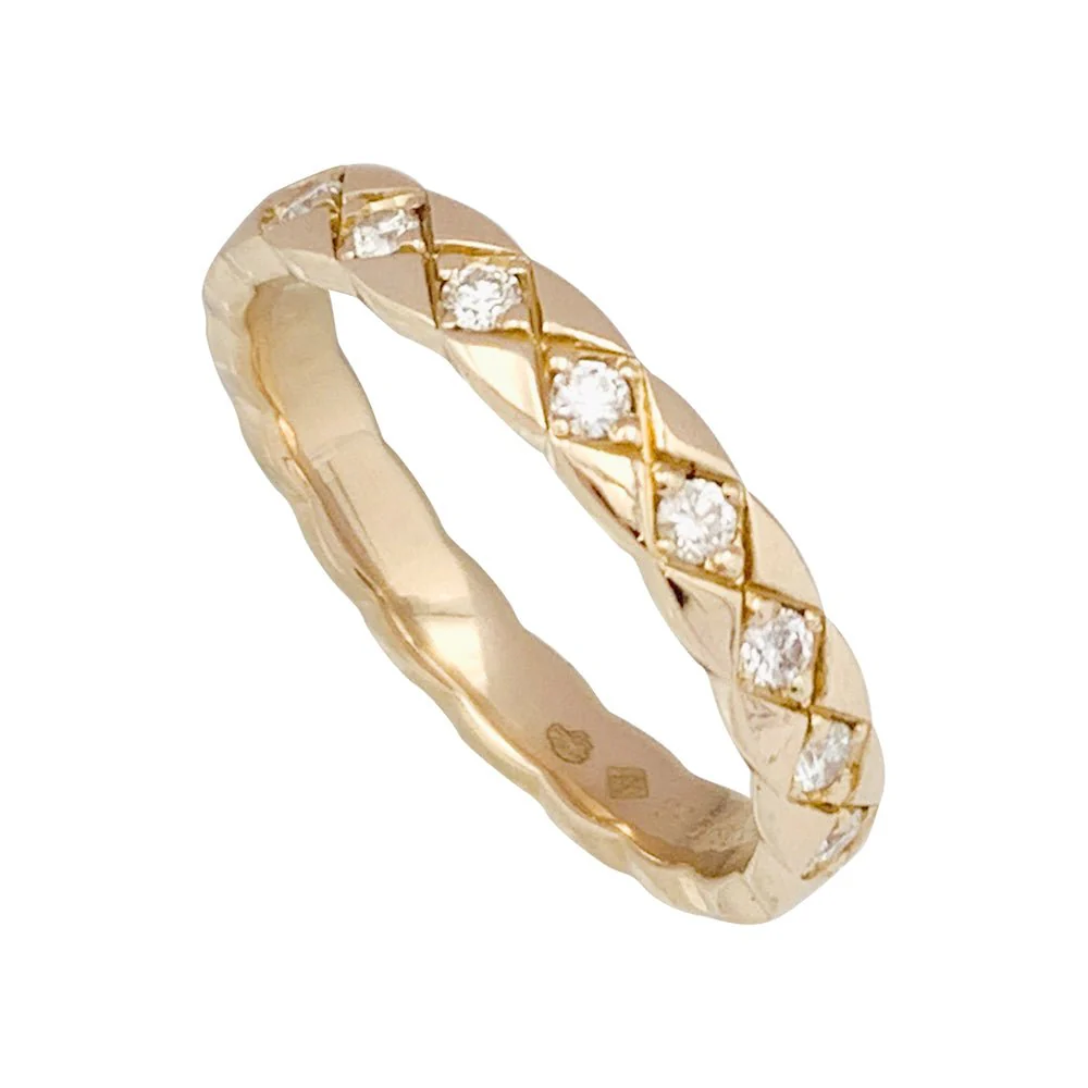 Alliance CHANEL, "Coco Crush" en or rose et diamants. - Image 4