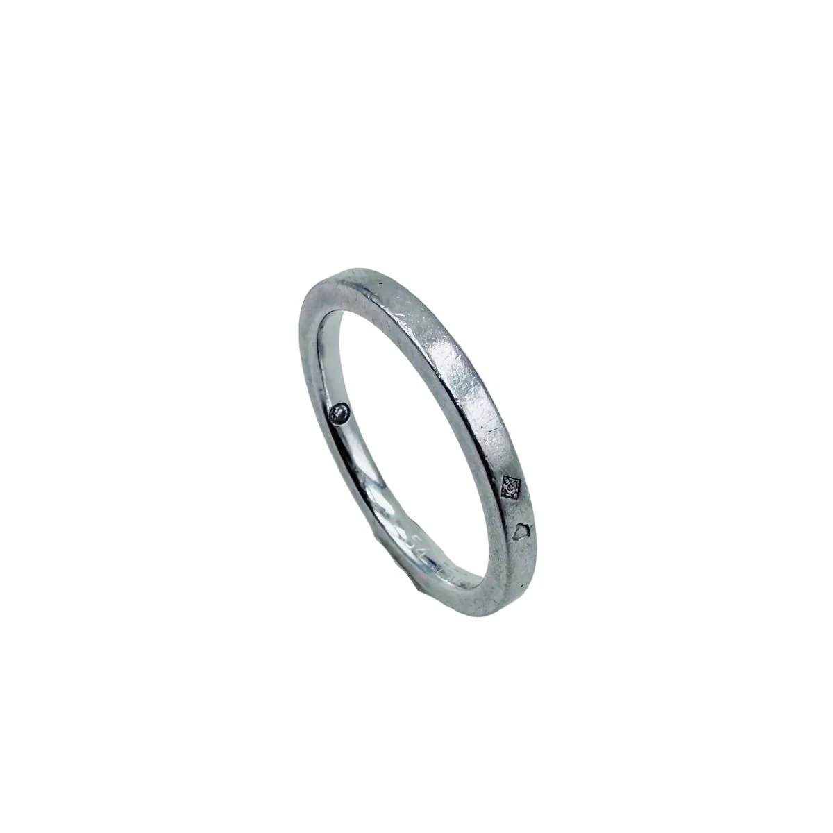 Bague Alliance CHAUMET "Les Éternelles" en platine et diamant - Image 7