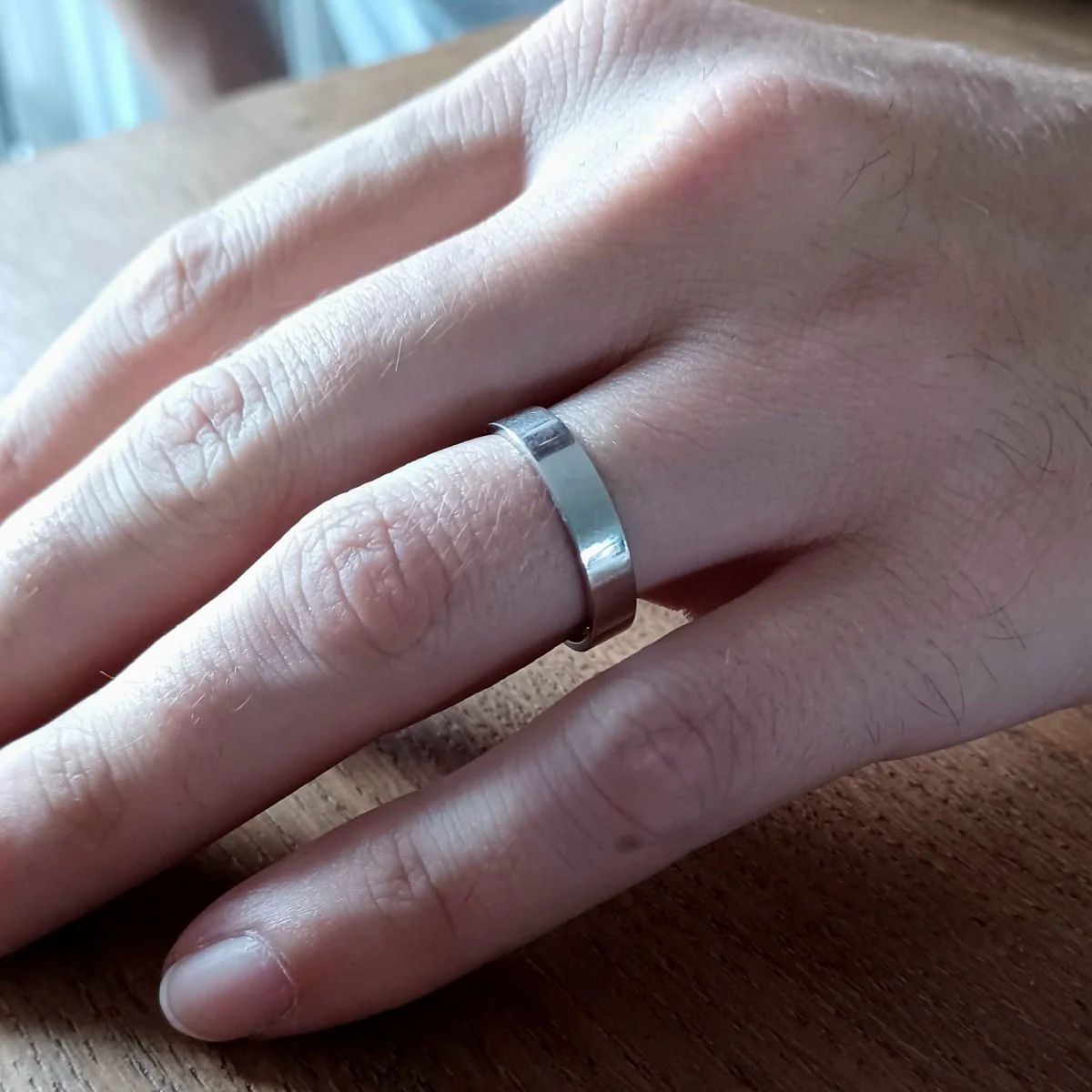Bague Alliance en or blanc - Image 2