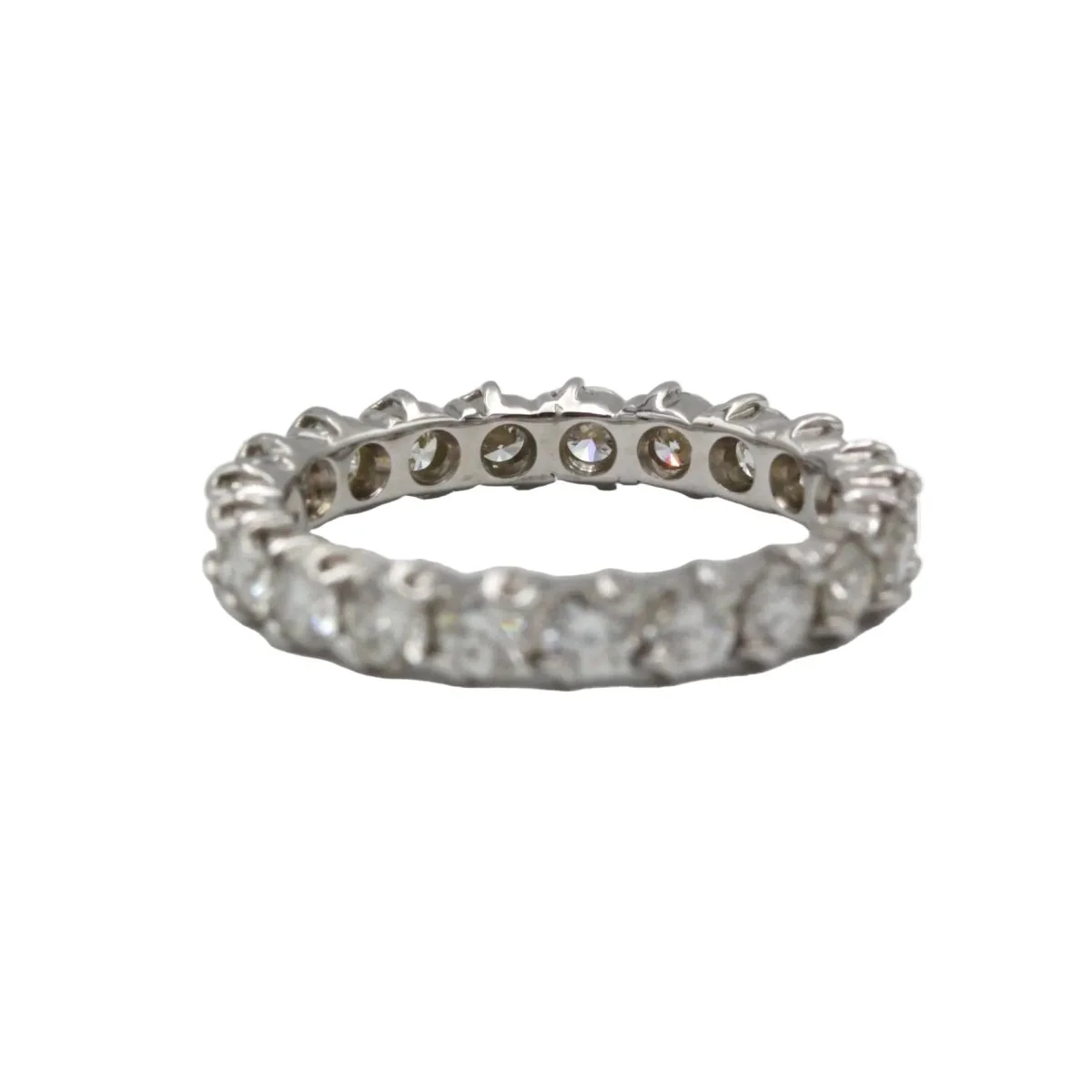 Bague Alliance en or blanc et diamants - Image 2