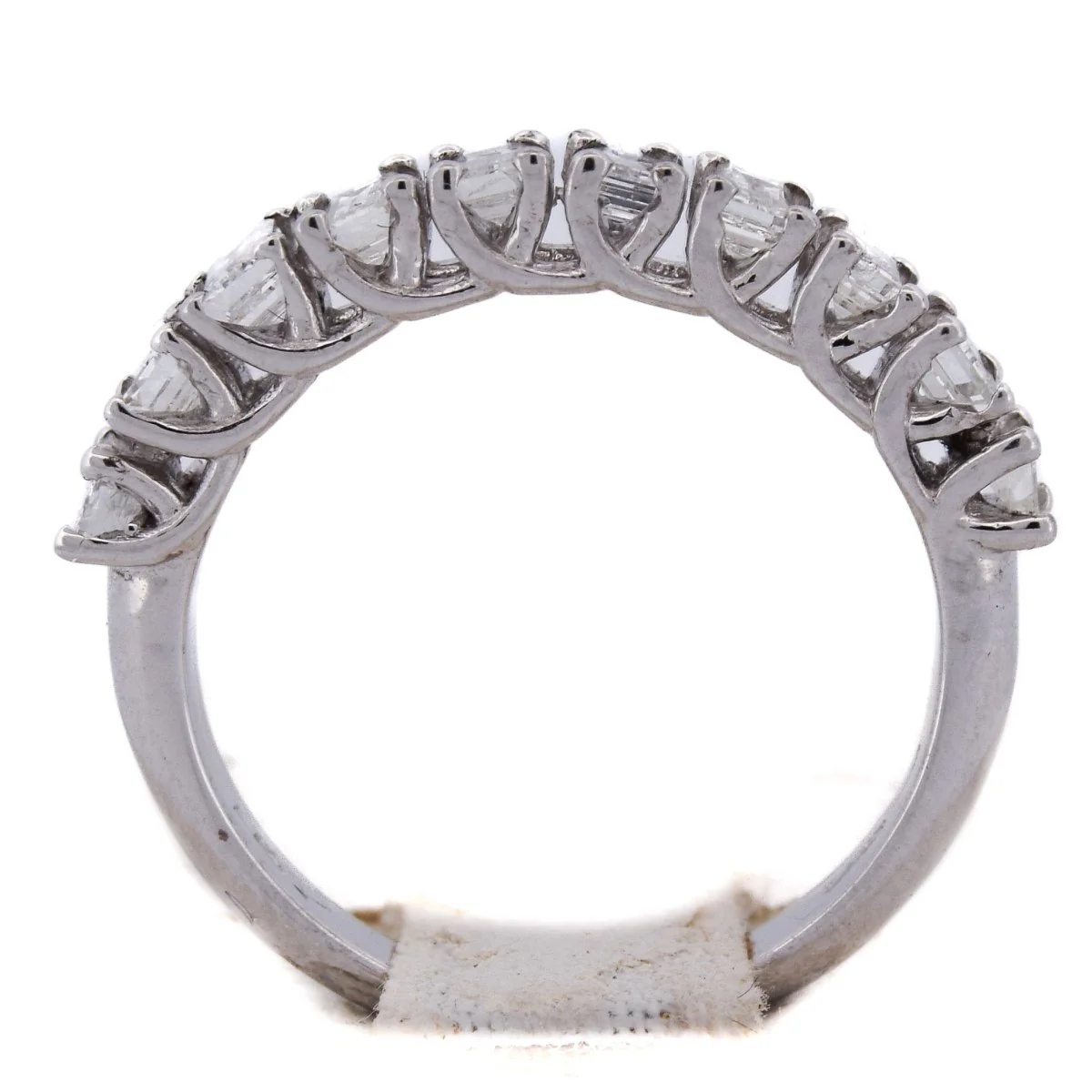 Bague Alliance en or blanc et diamants - Image 8