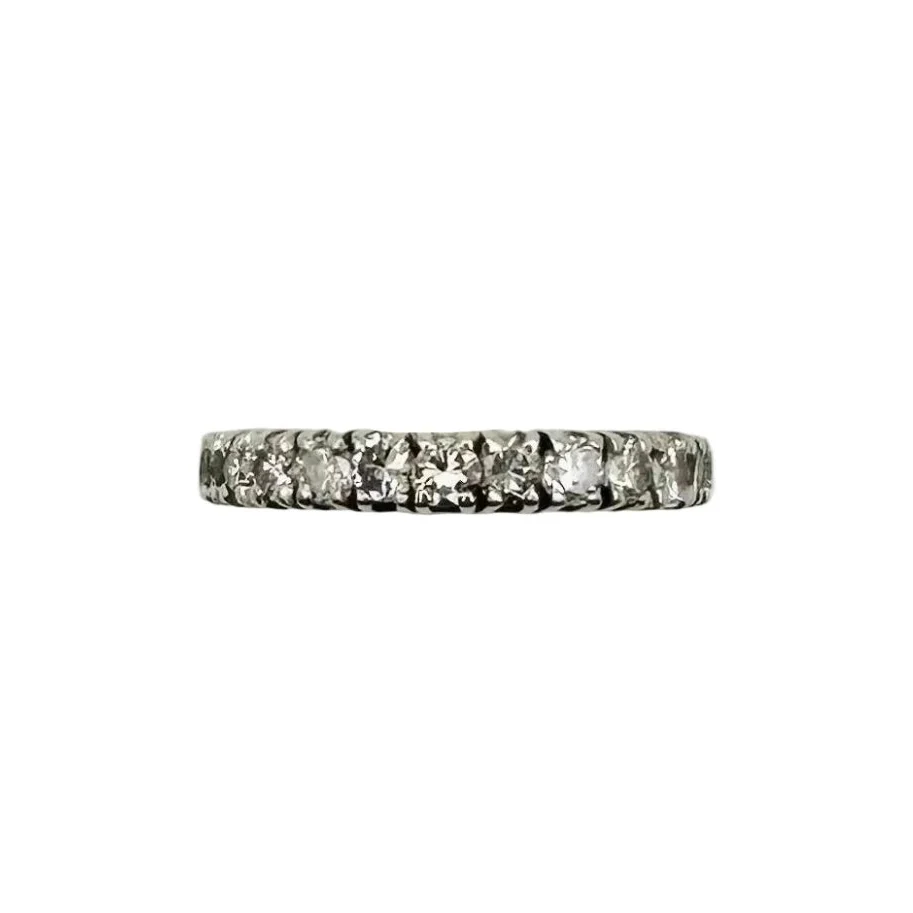 Bague Alliance en or blanc et diamants