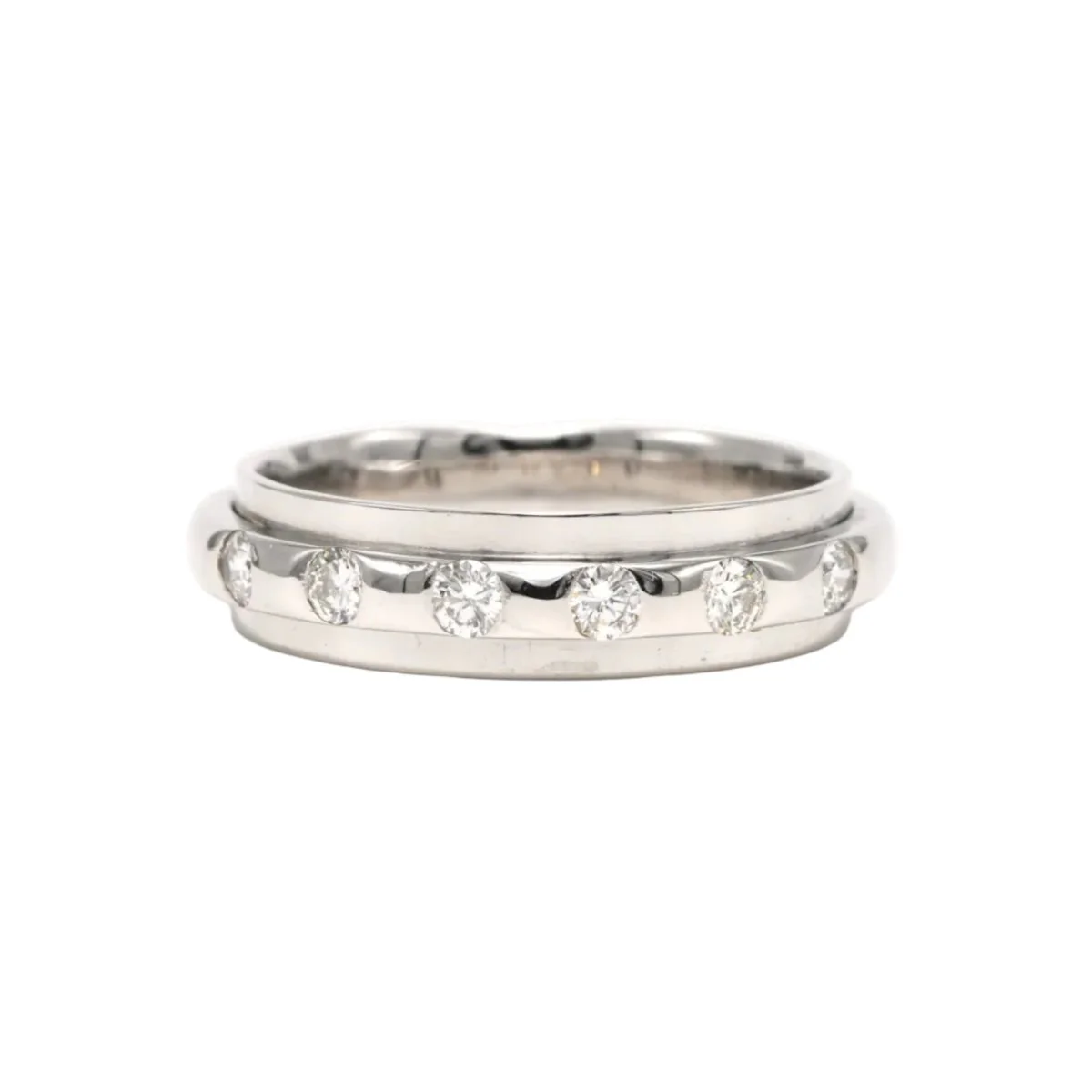 Bague Alliance en or blanc et diamants