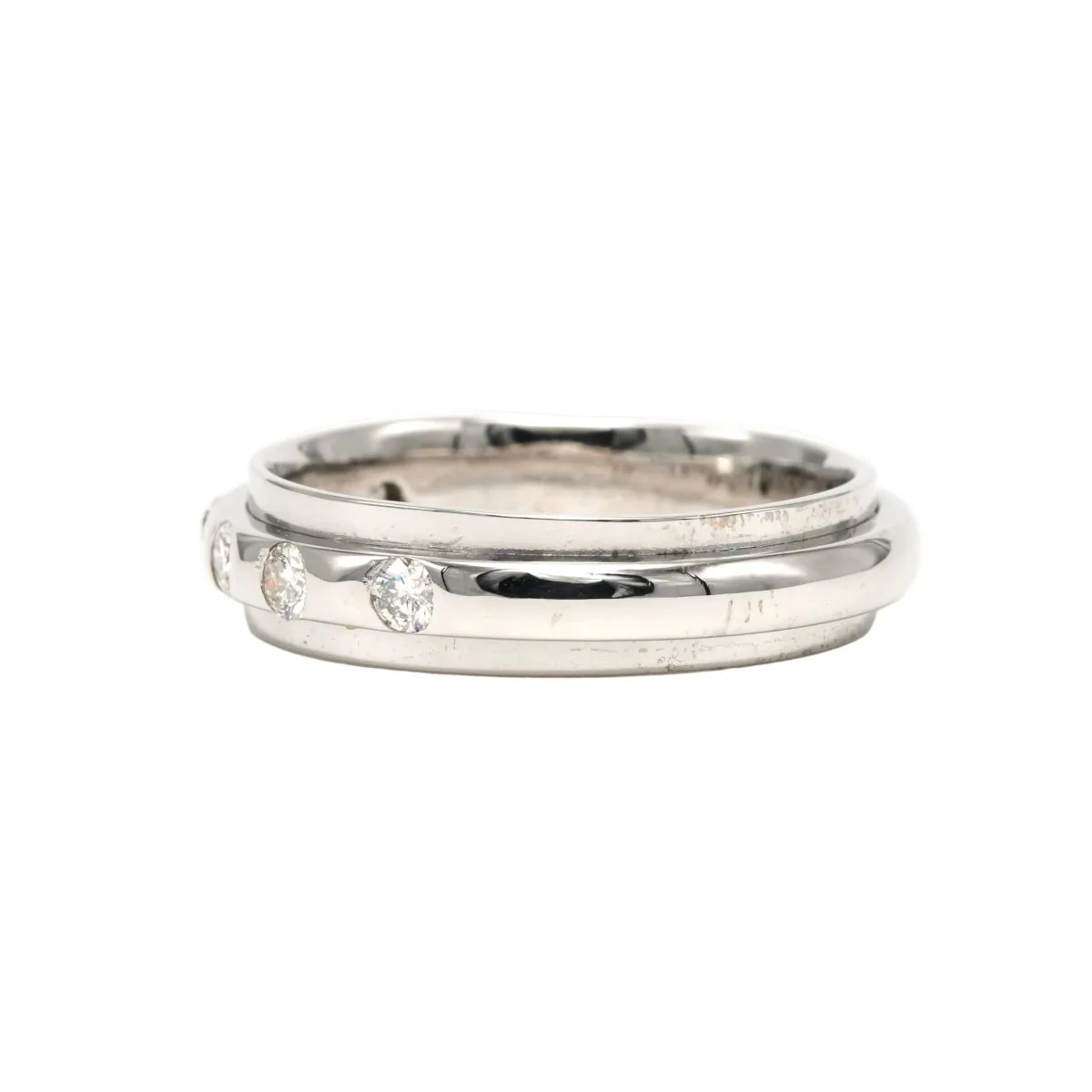 Bague Alliance en or blanc et diamants - Image 3