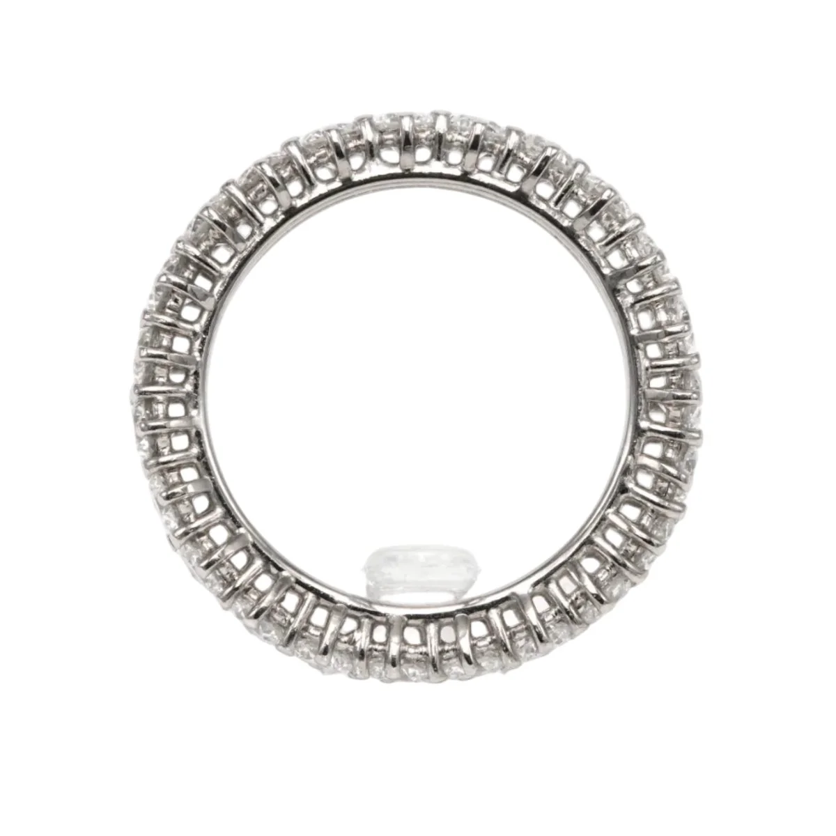Bague Alliance en or blanc et diamants - Image 5