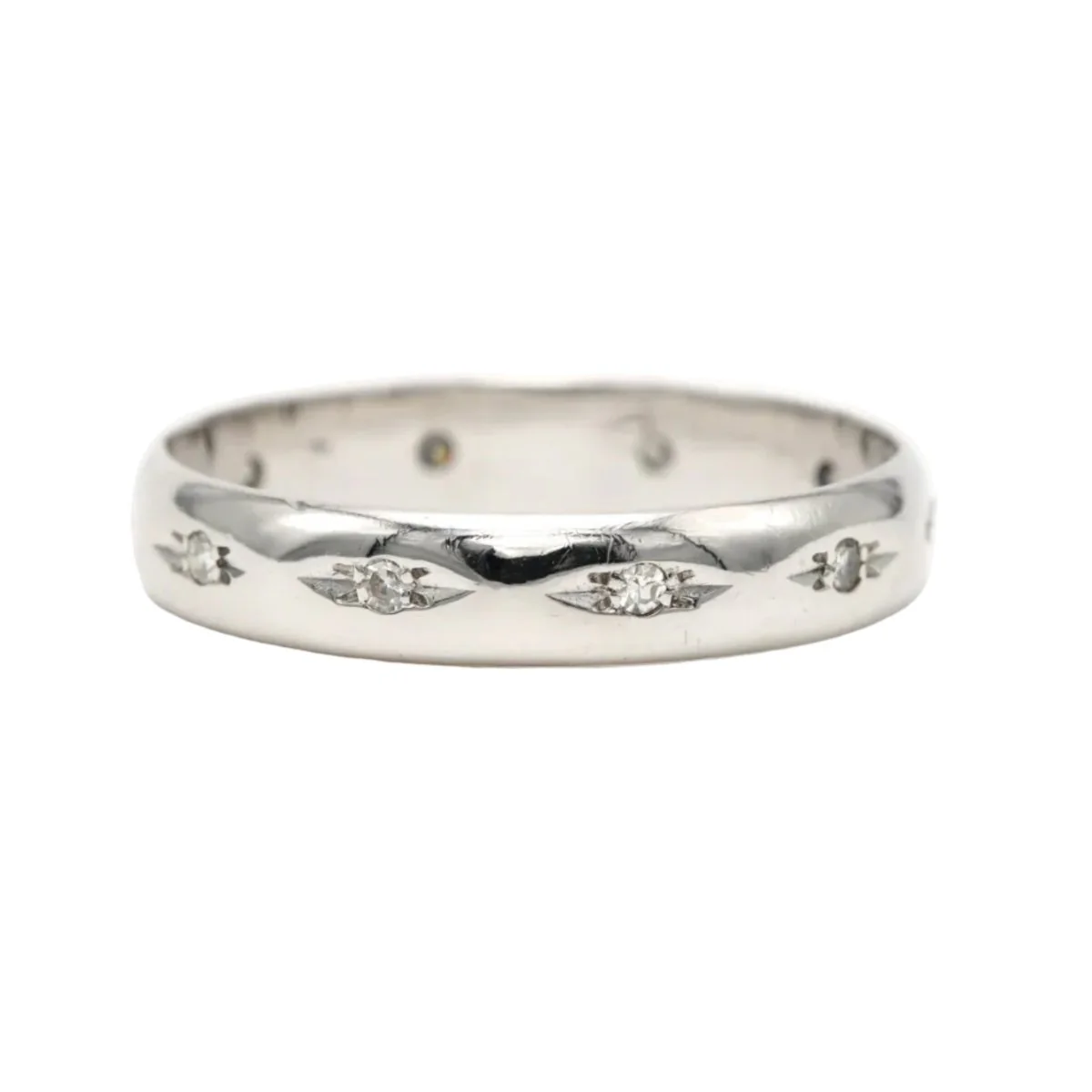 Bague Alliance en or blanc et diamants