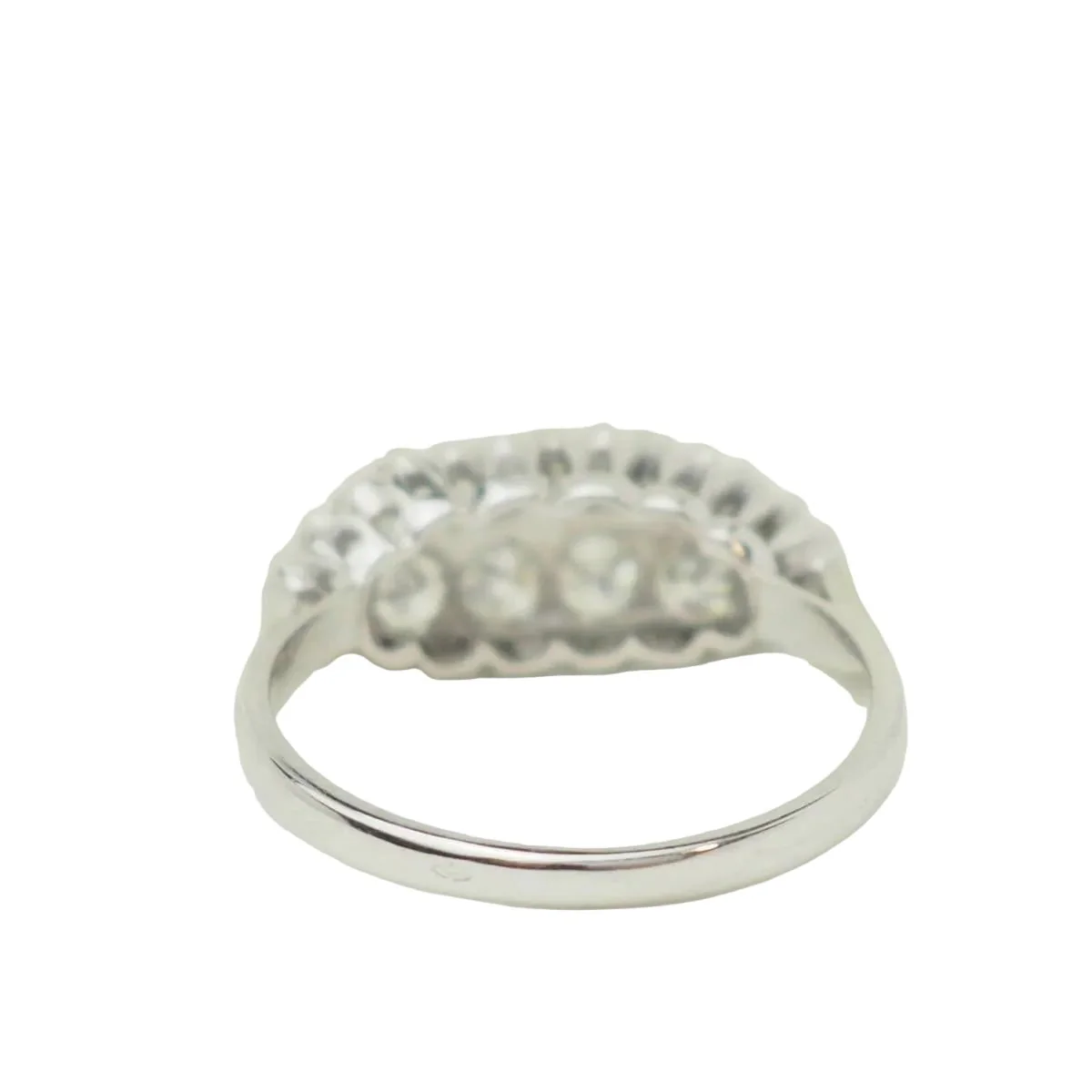 Bague Alliance en or blanc et diamants - Image 5