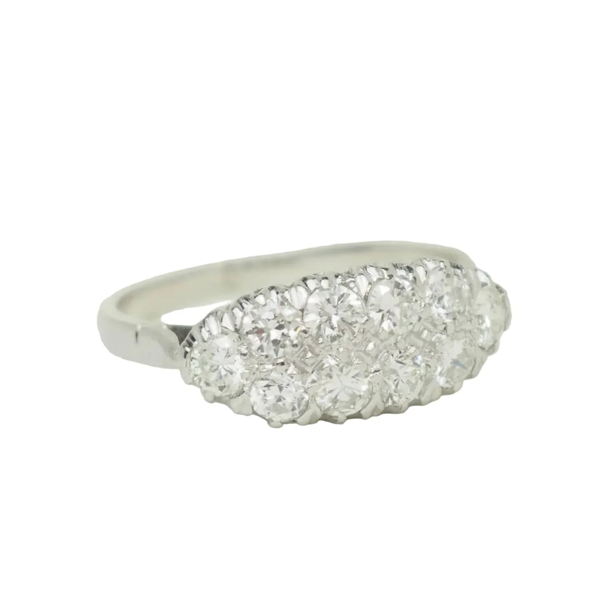 Bague Alliance en or blanc et diamants - Image 6