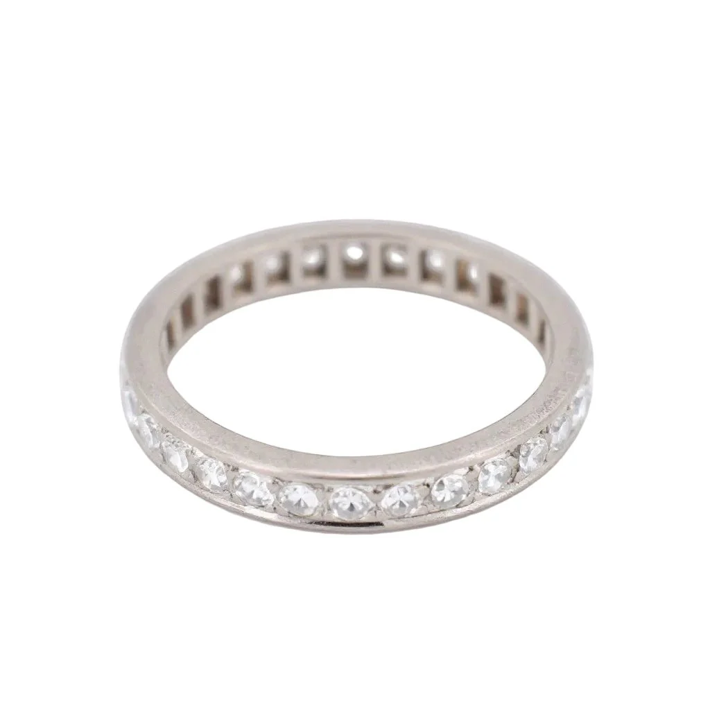 Bague Alliance en or blanc et diamants - Image 3