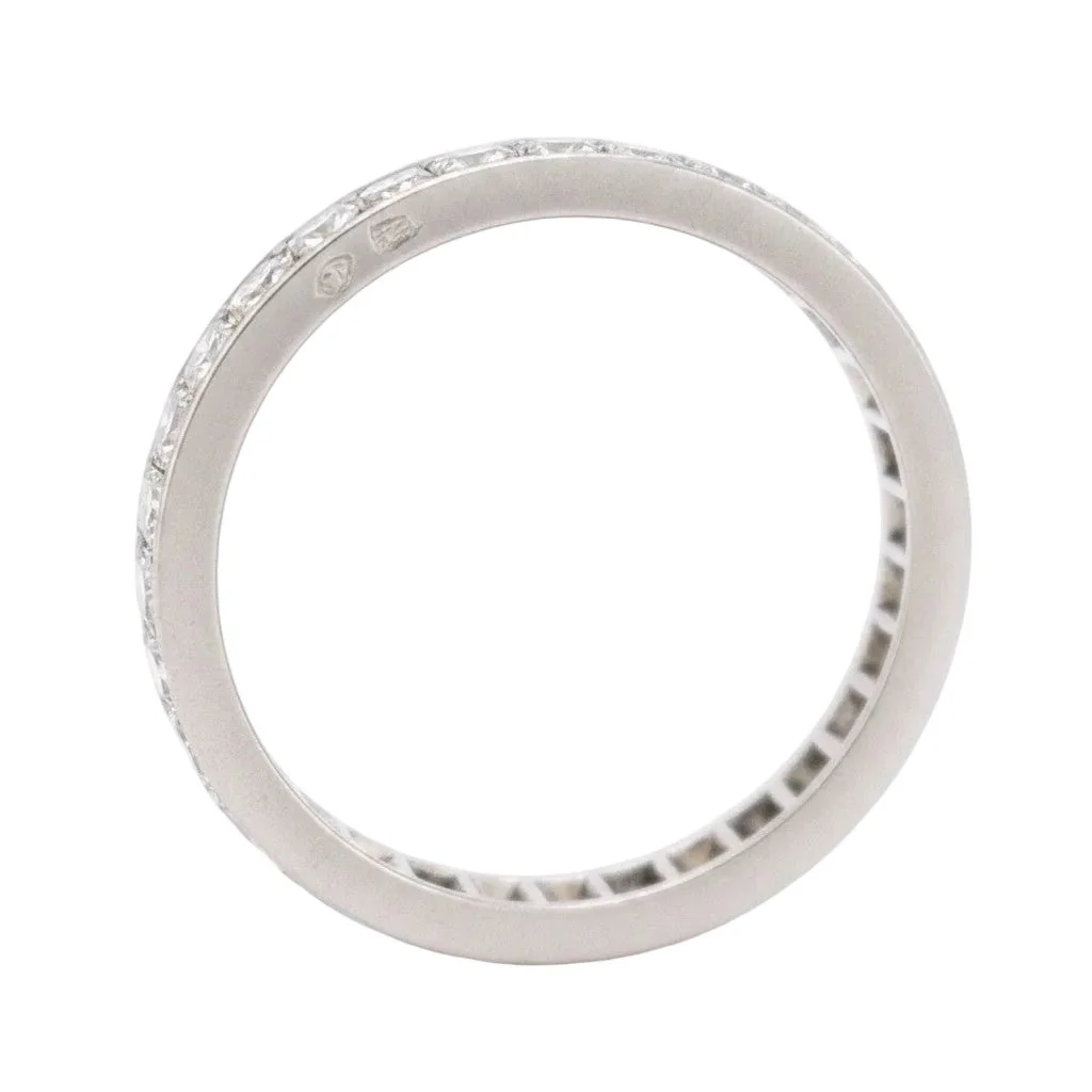 Bague Alliance en or blanc et diamants - Image 4