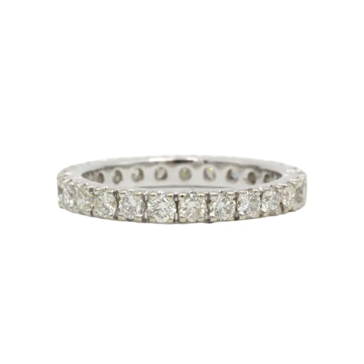 Bague Alliance en or blanc et diamants