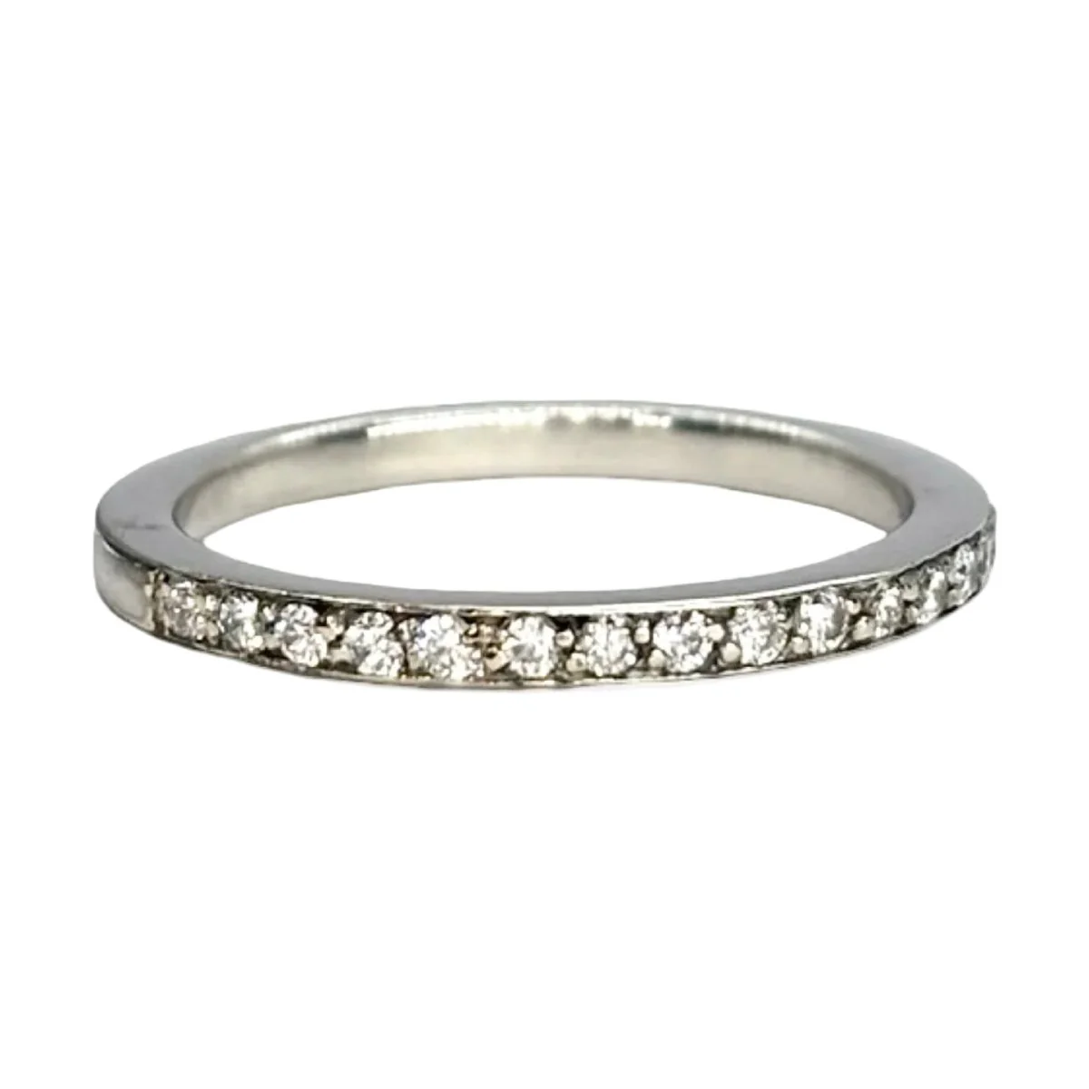Bague Alliance en or blanc et diamants