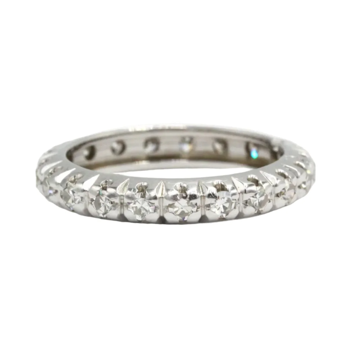 Bague Alliance en or blanc et diamants