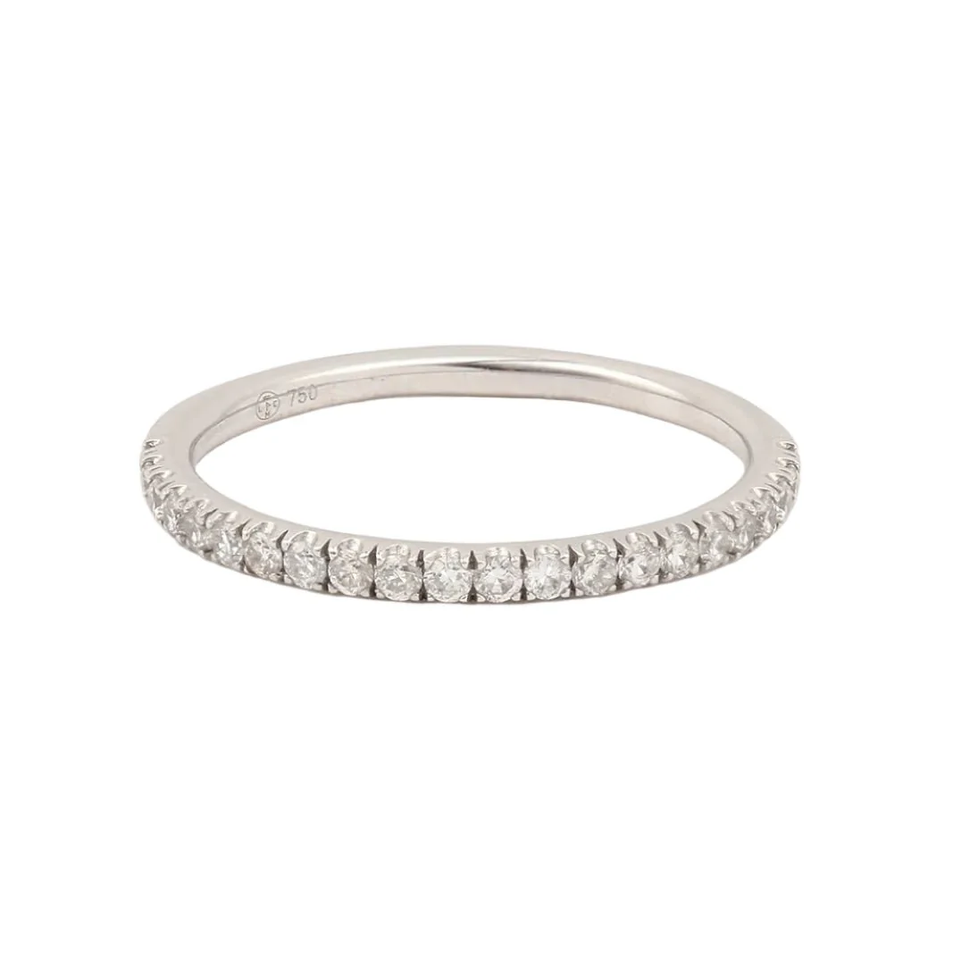 Bague Alliance en or blanc et diamants