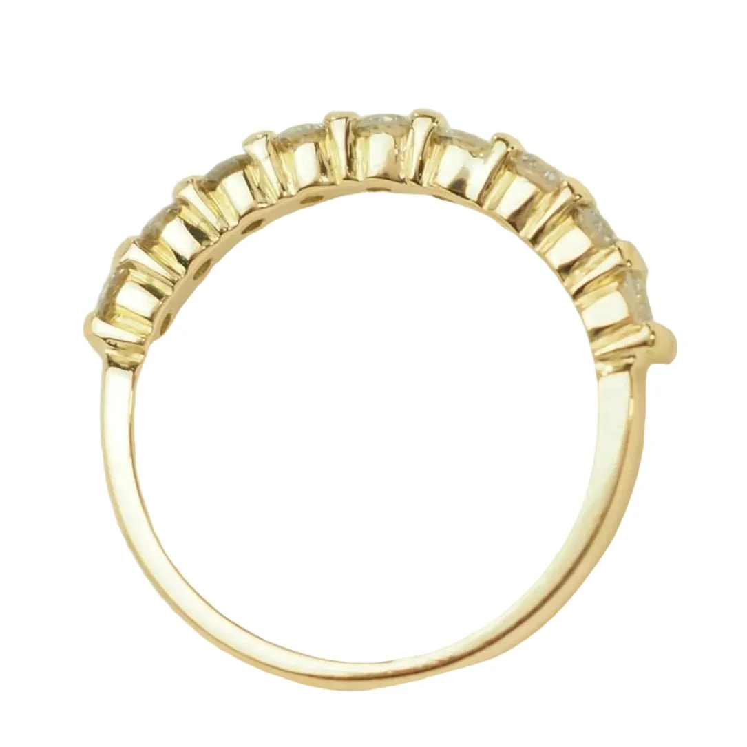 Bague Alliance en or jaune et diamants - Image 3