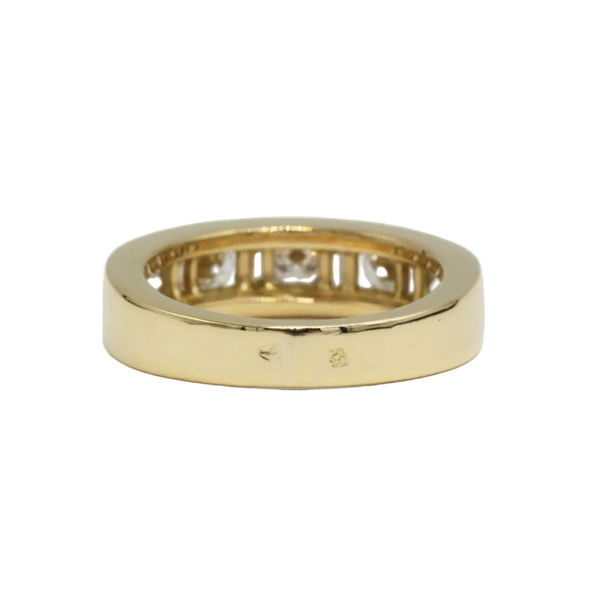 Bague Alliance en or jaune et diamants - Image 3