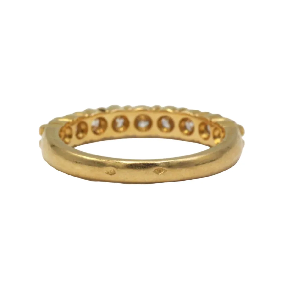 Bague Alliance en or jaune et diamants - Image 3