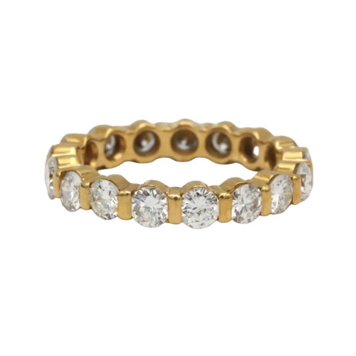 Bague Alliance en or jaune et diamants - Image 6