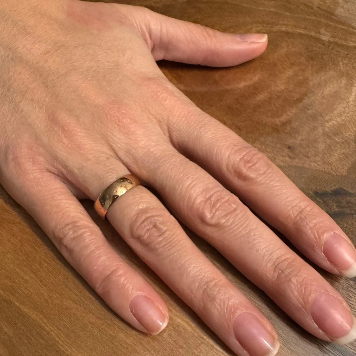 Bague Alliance en or rose - Image 2