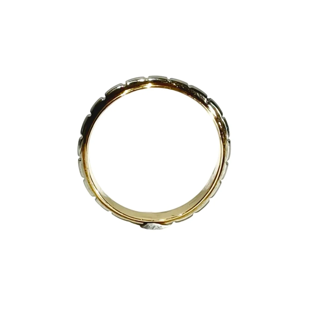 Bague Alliance en or blanc et or rose - Image 4