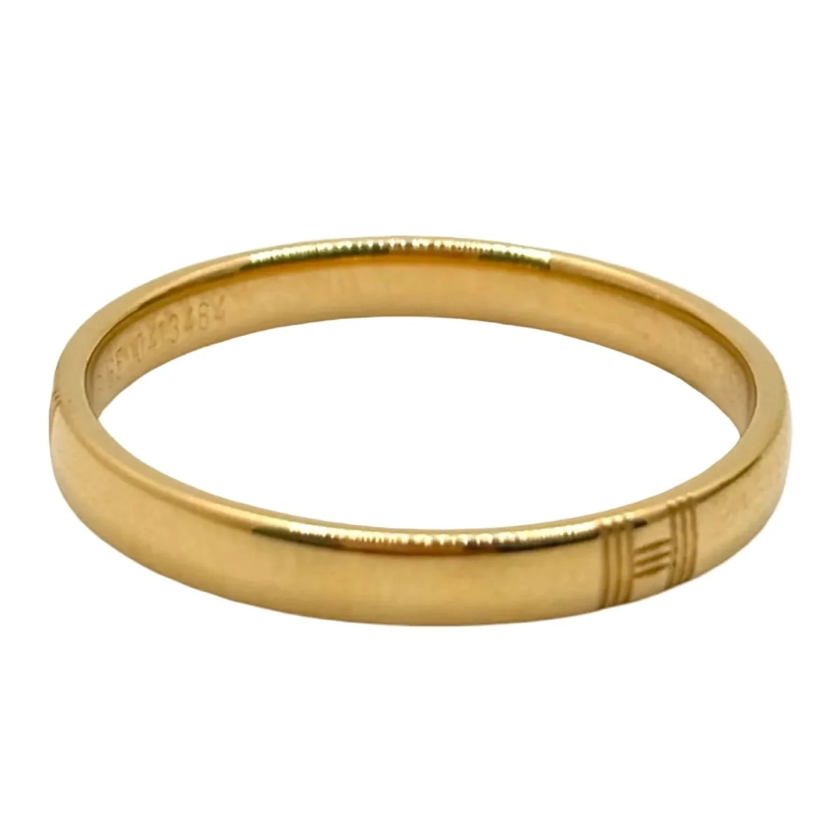 Bague Alliance HERMÈS en or jaune - Image 3