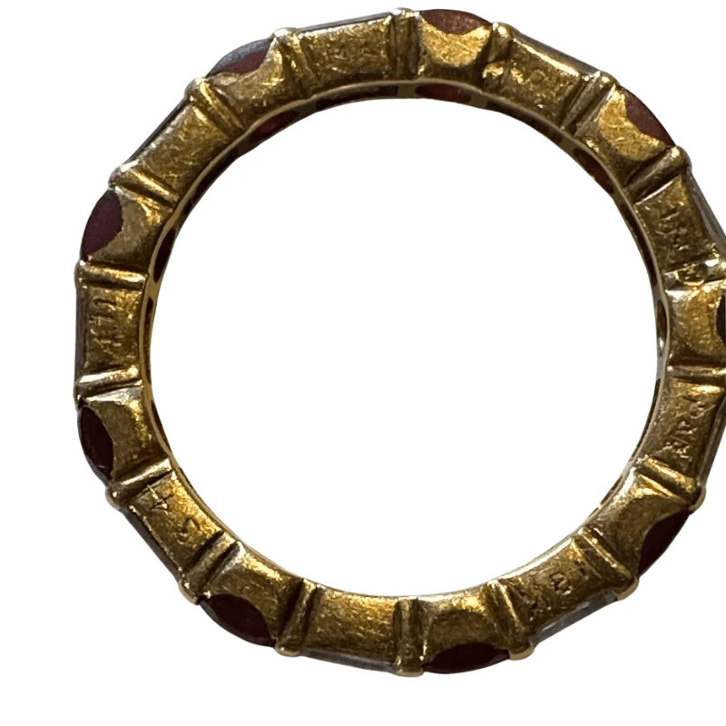 Bague Alliance MAUBOUSSIN en or jaune, rubis et diamants - Image 6