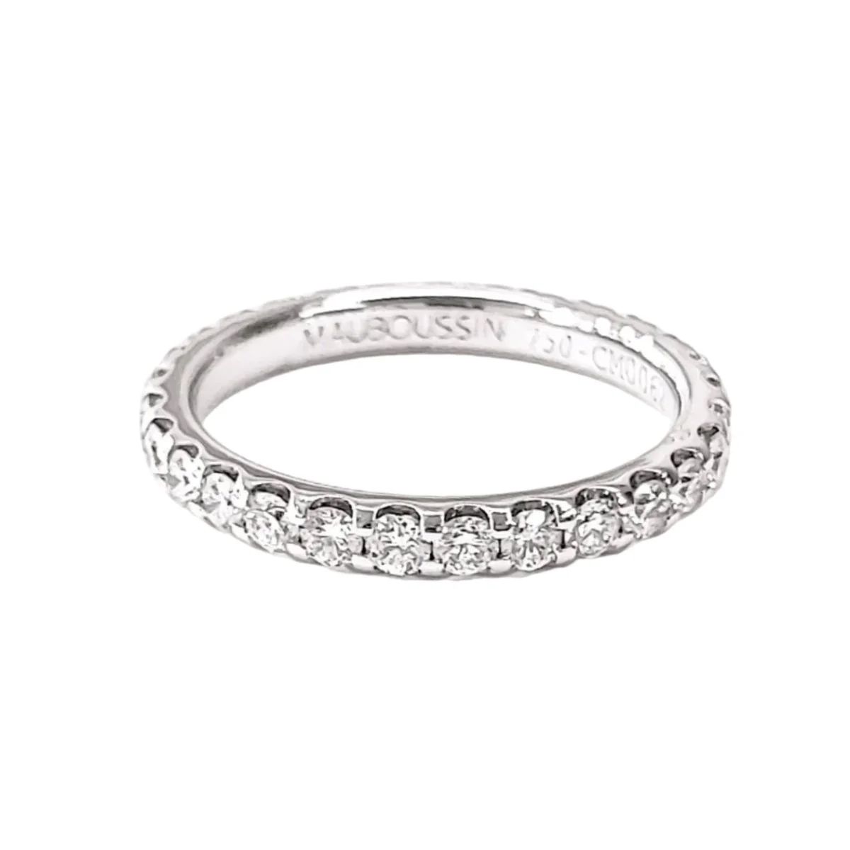 Bague Alliance MAUBOUSSIN "Passion & Fashion" en or blanc et diamants
