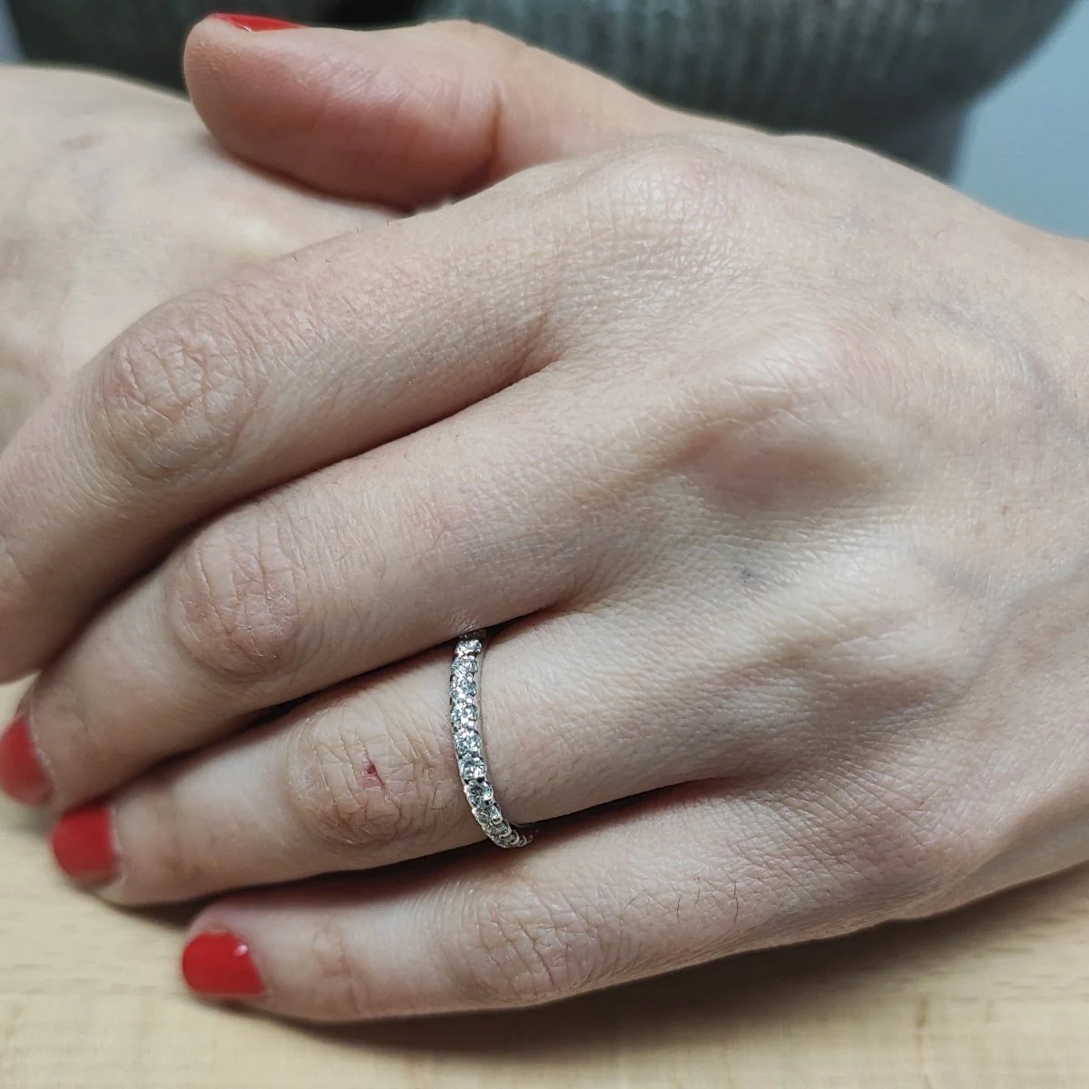 Bague Alliance MAUBOUSSIN "Passion & Fashion" en or blanc et diamants - Image 2