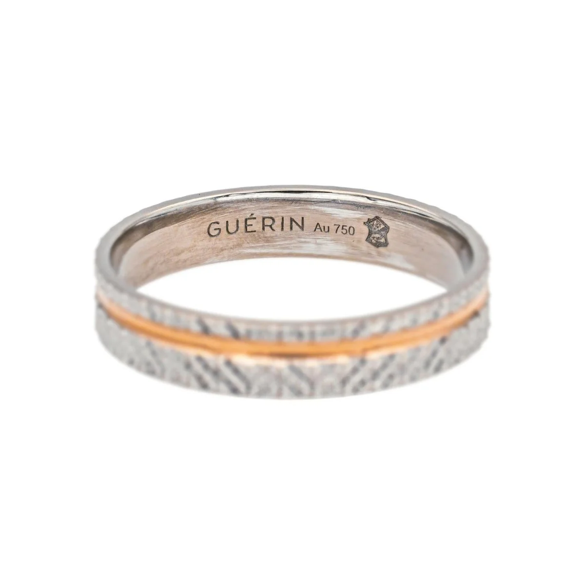 Bague Alliance GUÉRIN en or blanc et or rose - Image 4