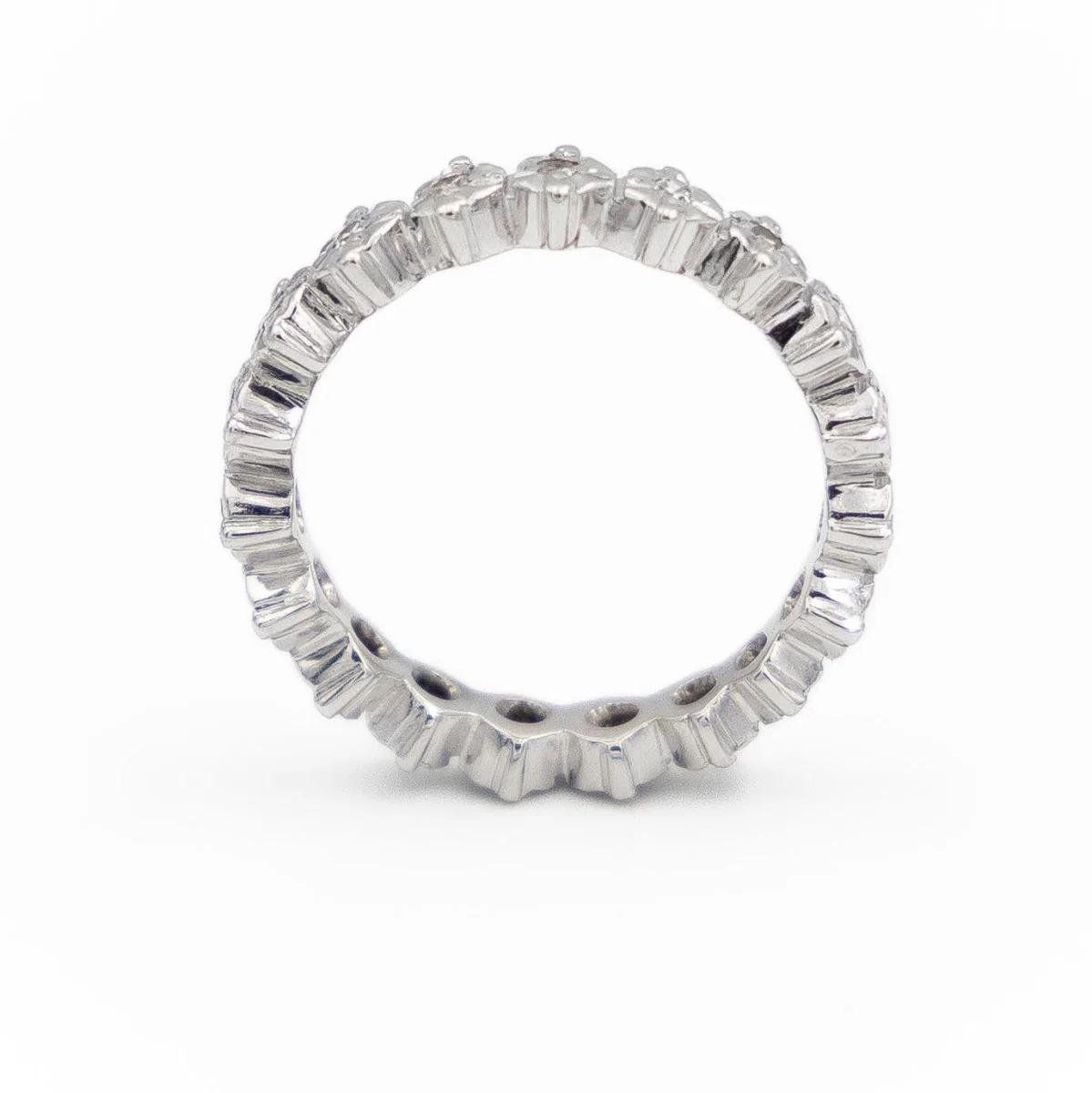 Bague Alliance Or blanc Diamant - Image 3