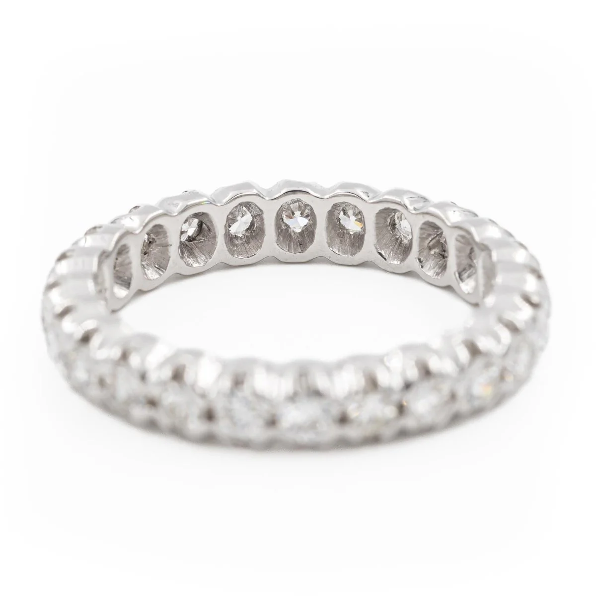 Bague Alliance en or blanc et diamants - Image 3