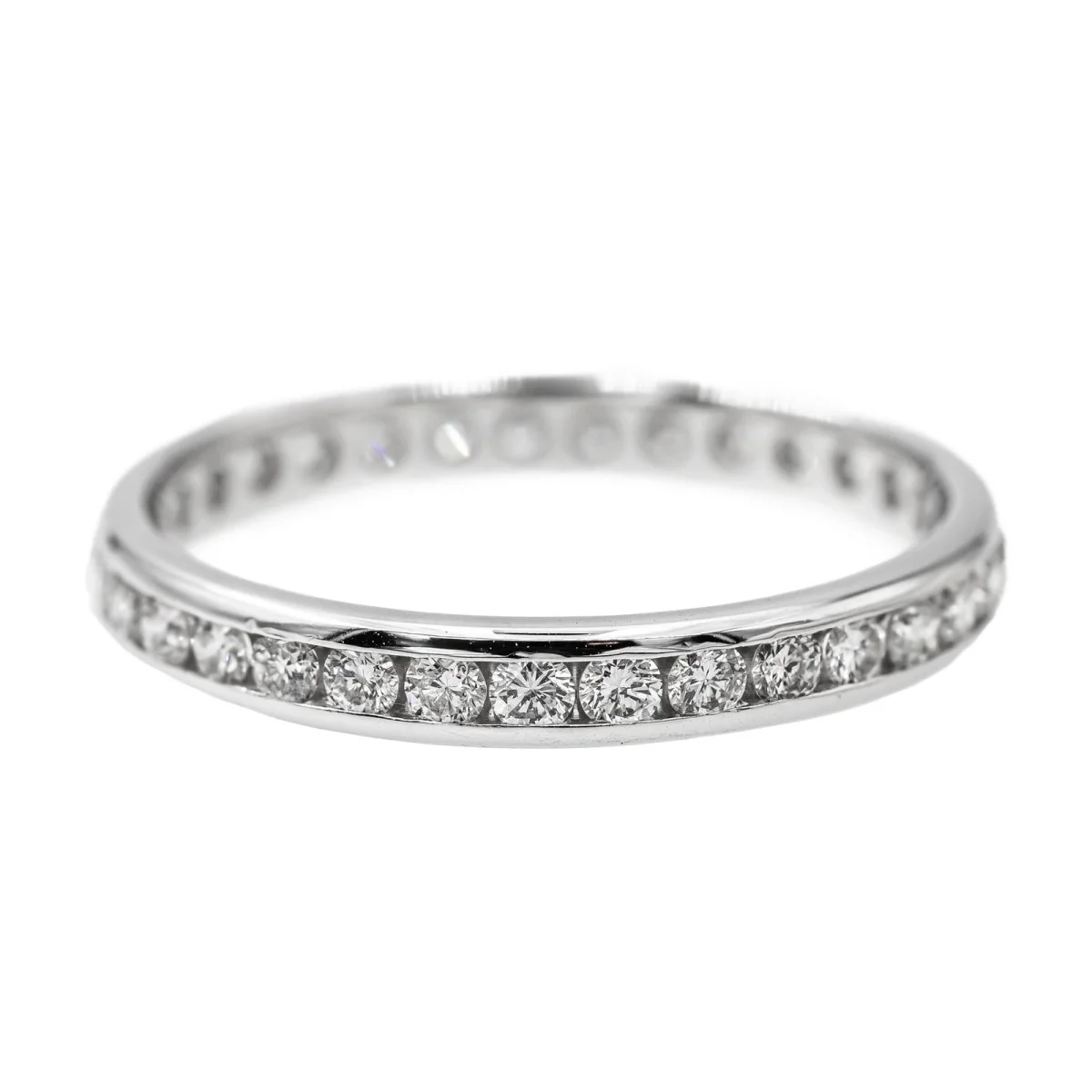 Bague Alliance Or blanc et Diamant