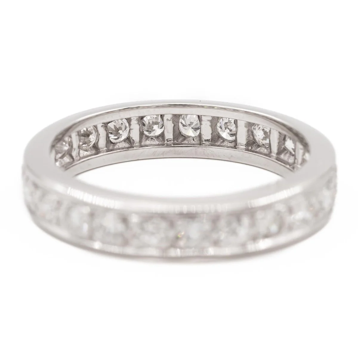 Bague Alliance Or blanc Diamant - Image 2