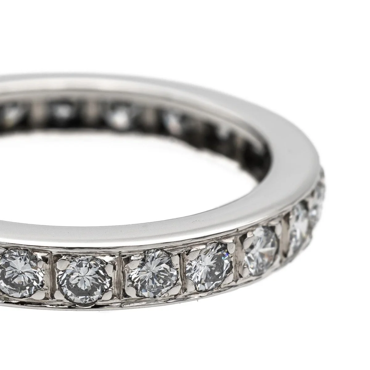 Bague Alliance Or blanc Diamant - Image 4