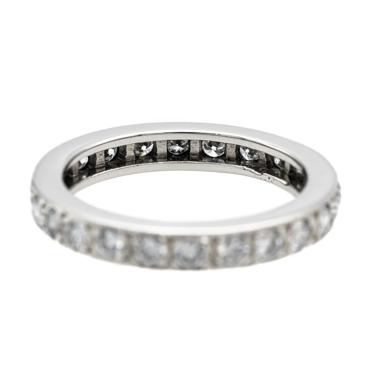 Bague Alliance Or blanc Diamant - Image 6