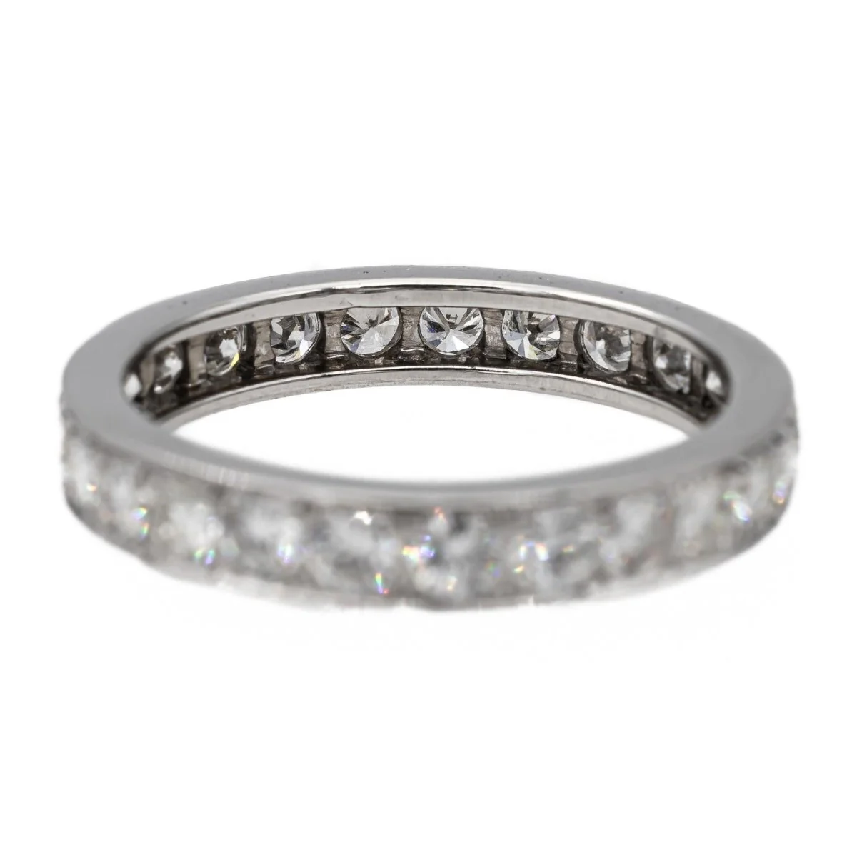 Bague Alliance Or blanc Diamant - Image 3